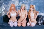 MisswarmJ - Golden J and her kitties Duo and Trio Lewd [57P1V-941MB]